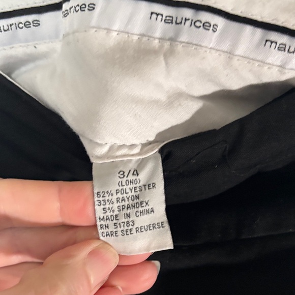Maurices Black Women's Trousers - Picture 2 of 7